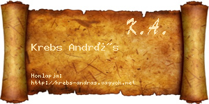 Krebs András névjegykártya